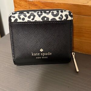 Kate Spade Meow Cat Small Zip Around Wallet